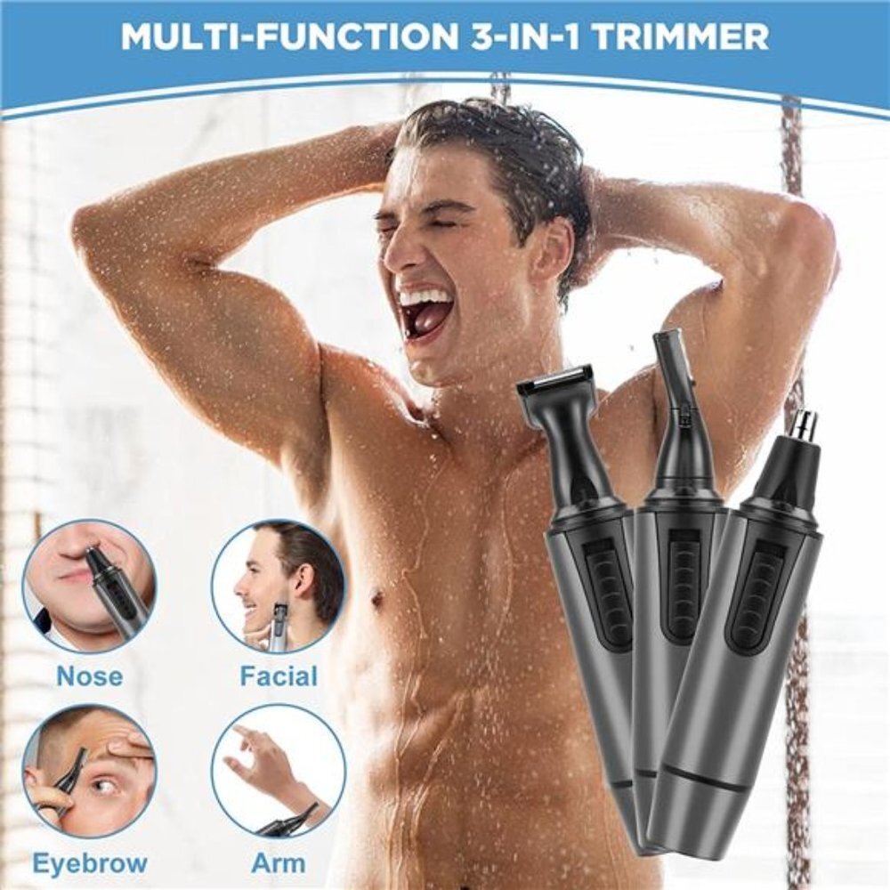 Ear and Nose Hair Trimmer Professional USB Rechargeable Nose Trimmer Kit - Picture 3 of 6